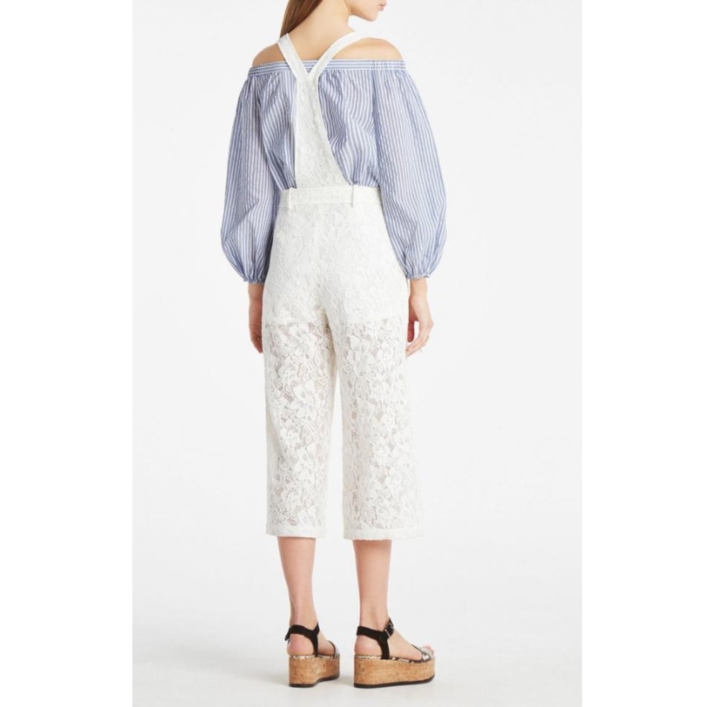 Bcbgmaxazria Lace Floral Overall Jumpsuit - Picture 2 of 8